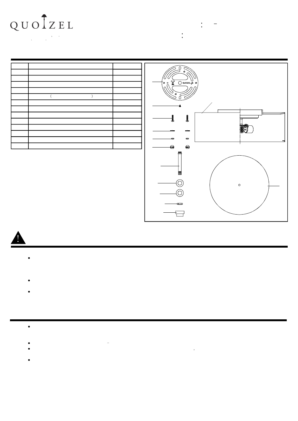 Quoizel ZE1617K Zen User Manual | 3 pages