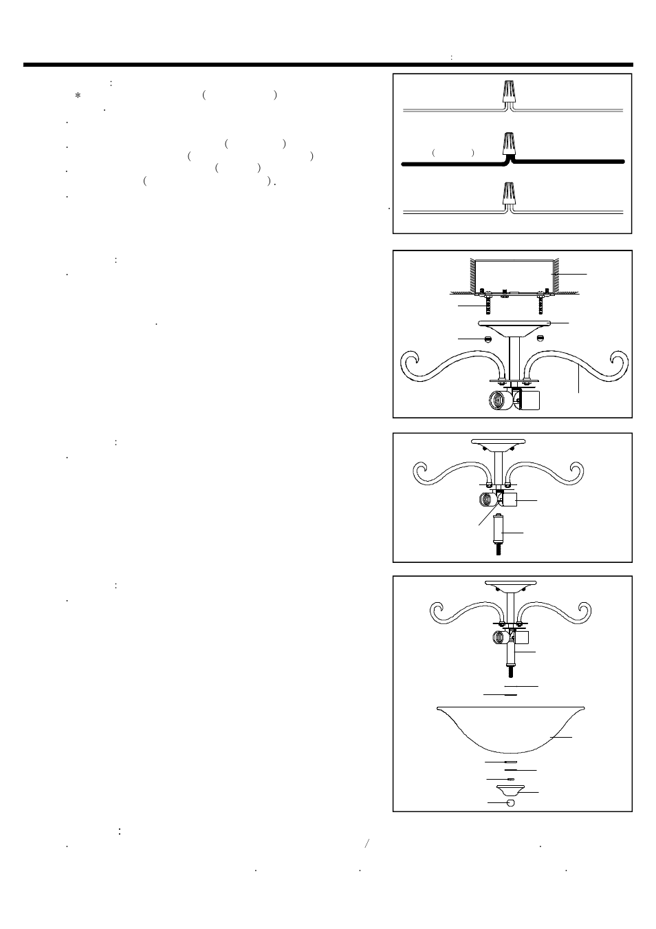 Installation instructions, Step 2, Step 3 | Step 4, Step 5, Step 6 | Quoizel DH1722AN Duchess User Manual | Page 2 / 2
