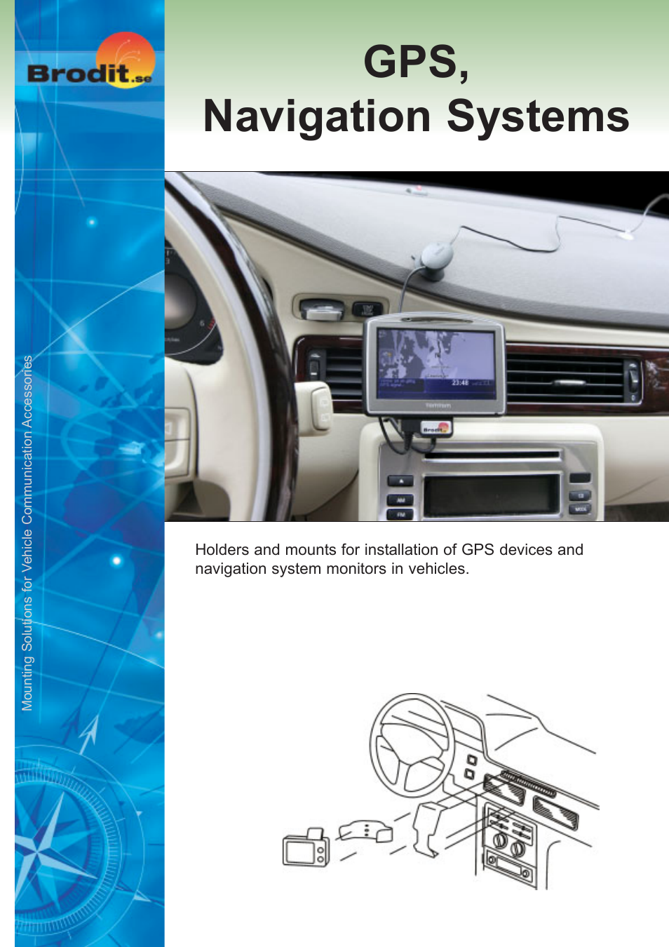 Brodit GPS Navigation System User Manual | 4 pages