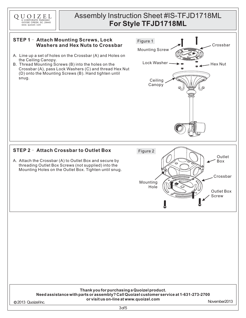 Quoizel TFJD1718ML Jewel Dragonfly User Manual | Page 3 / 5