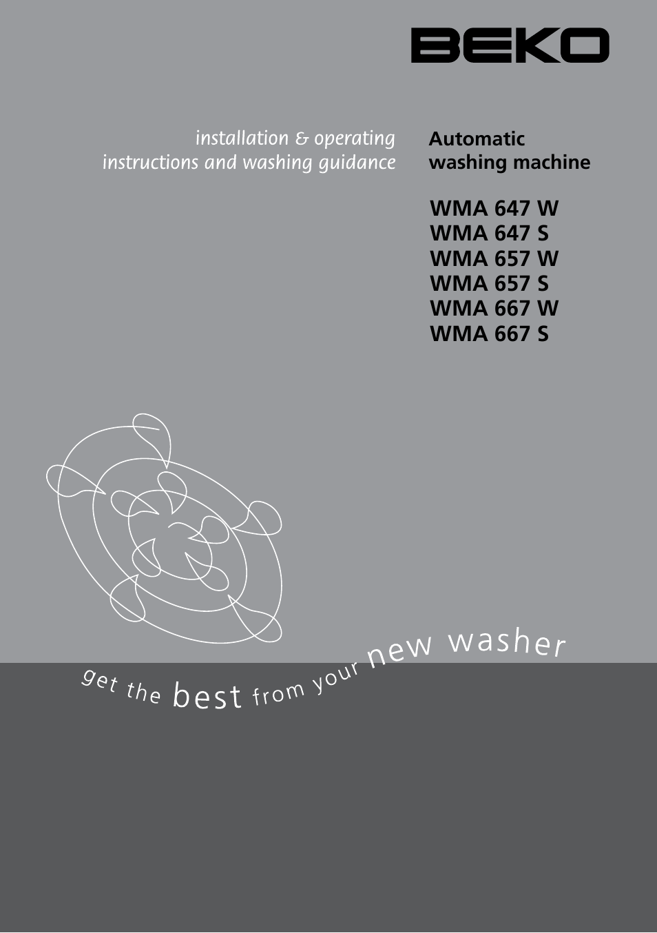 Beko WMA 657 S User Manual | 36 pages