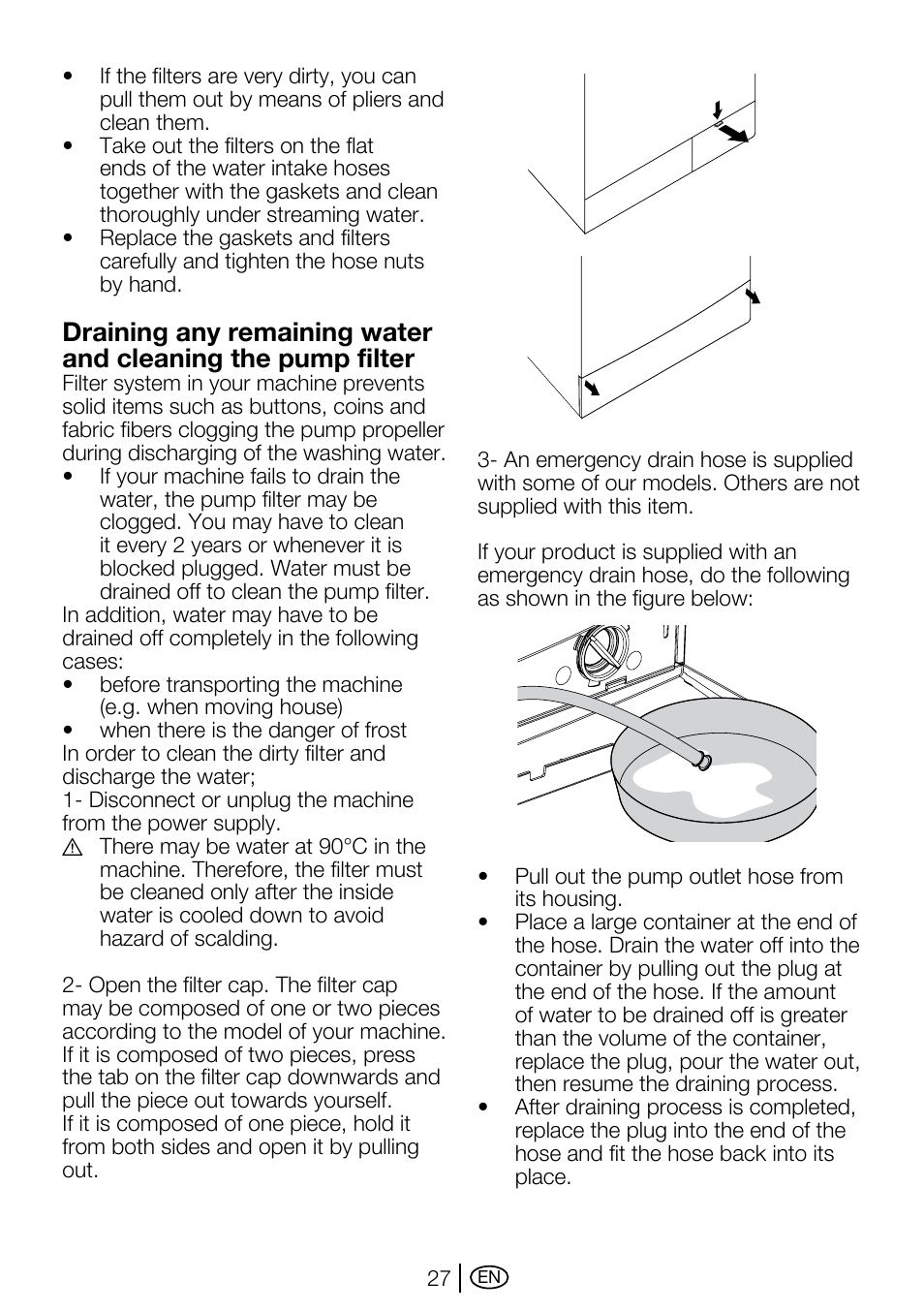 Beko WMA 657 S User Manual | Page 27 / 36