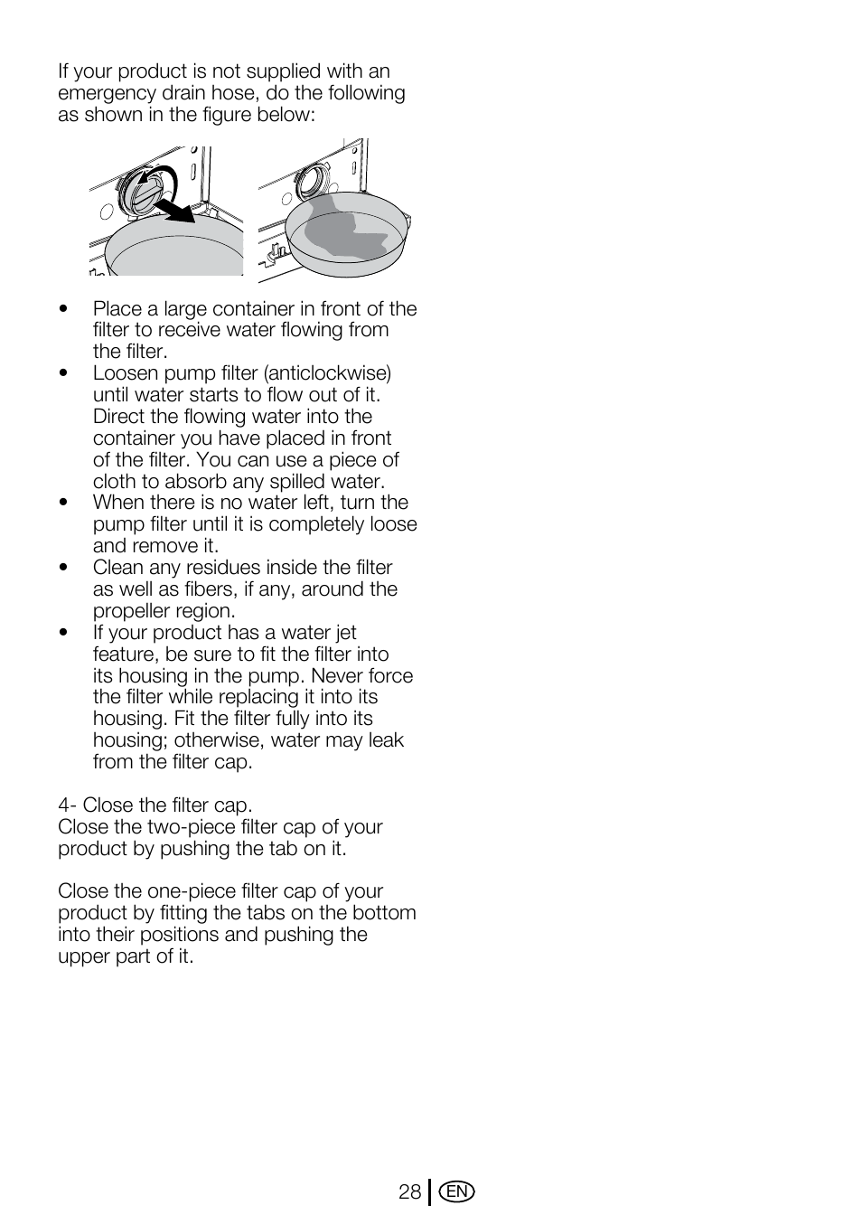 Beko WMA 657 S User Manual | Page 28 / 36