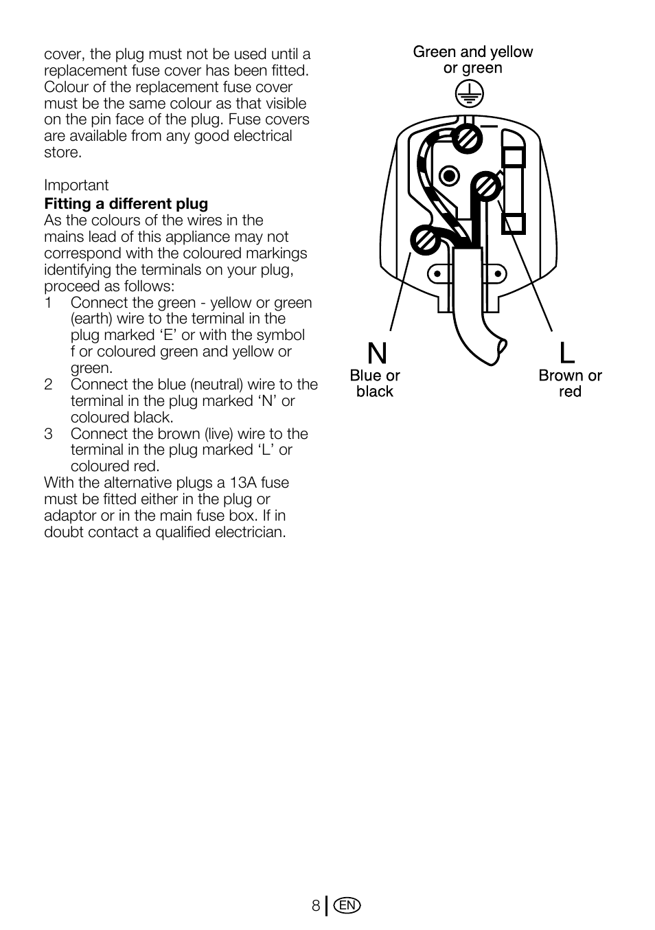 Beko WMA 657 S User Manual | Page 8 / 36