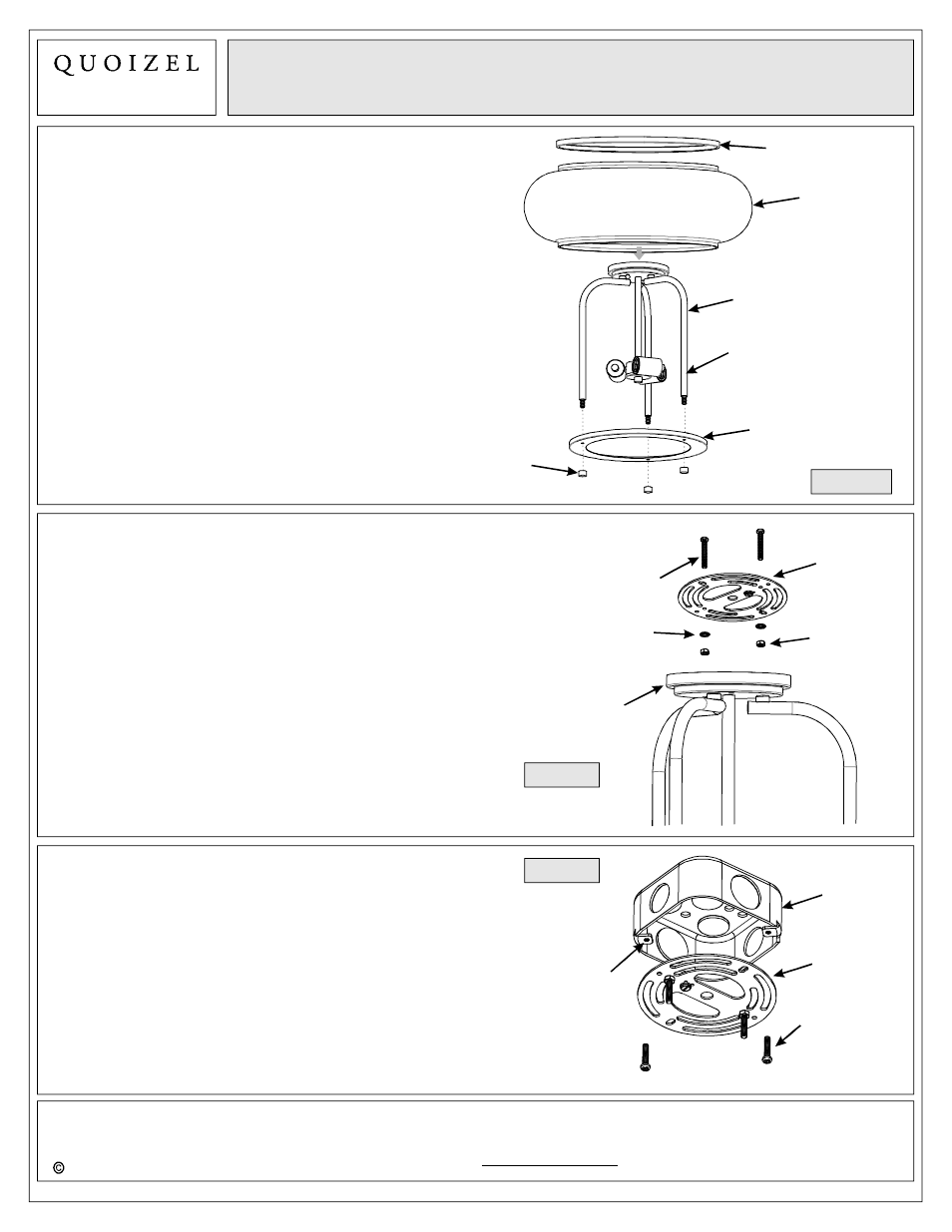 Quoizel TRG1716OZ Trilogy User Manual | Page 3 / 5