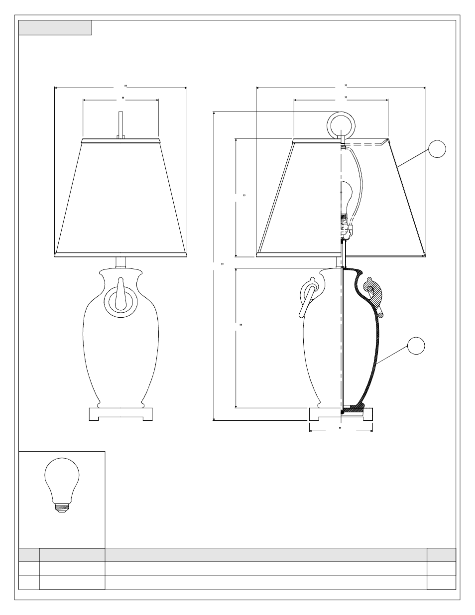 Quoizel CKAM1732T Amphora User Manual | Page 2 / 3