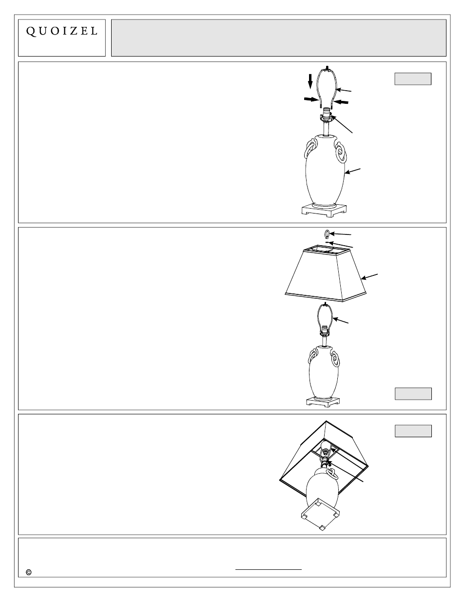 Quoizel CKAM1732T Amphora User Manual | Page 3 / 3