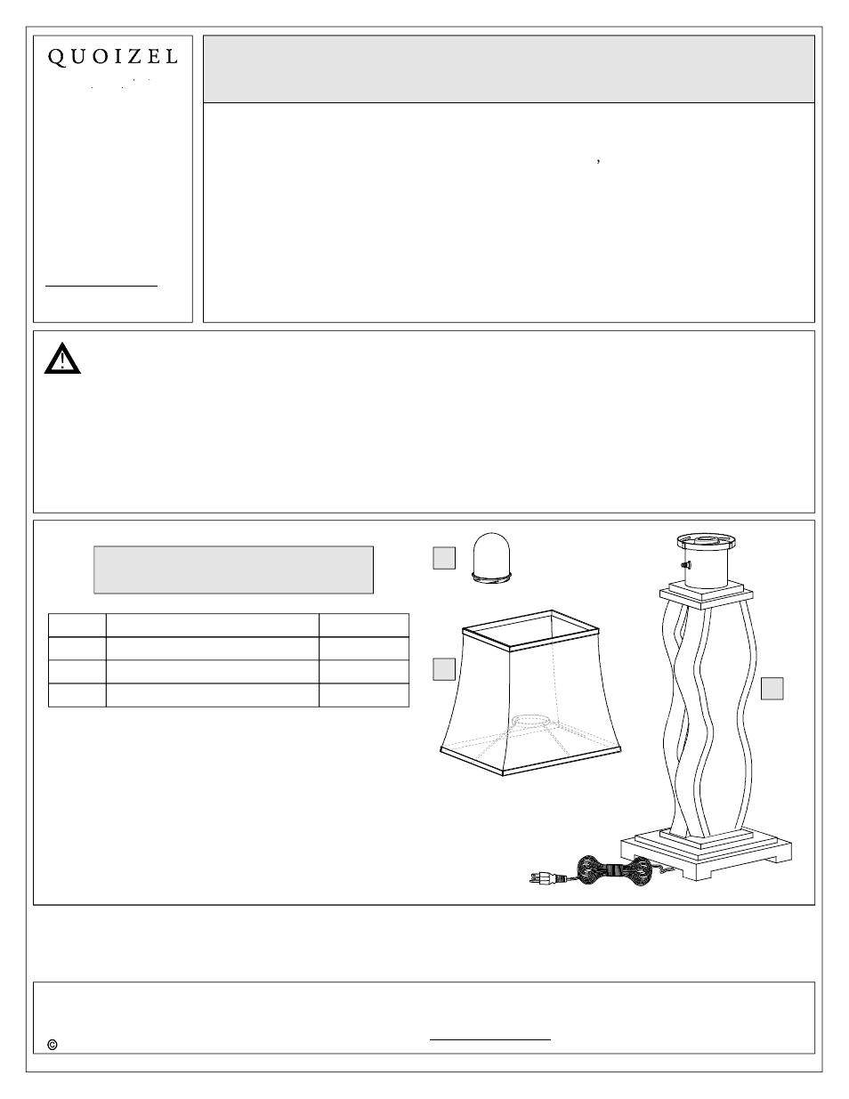 Quoizel CKBK1744T Brodrick User Manual | 3 pages