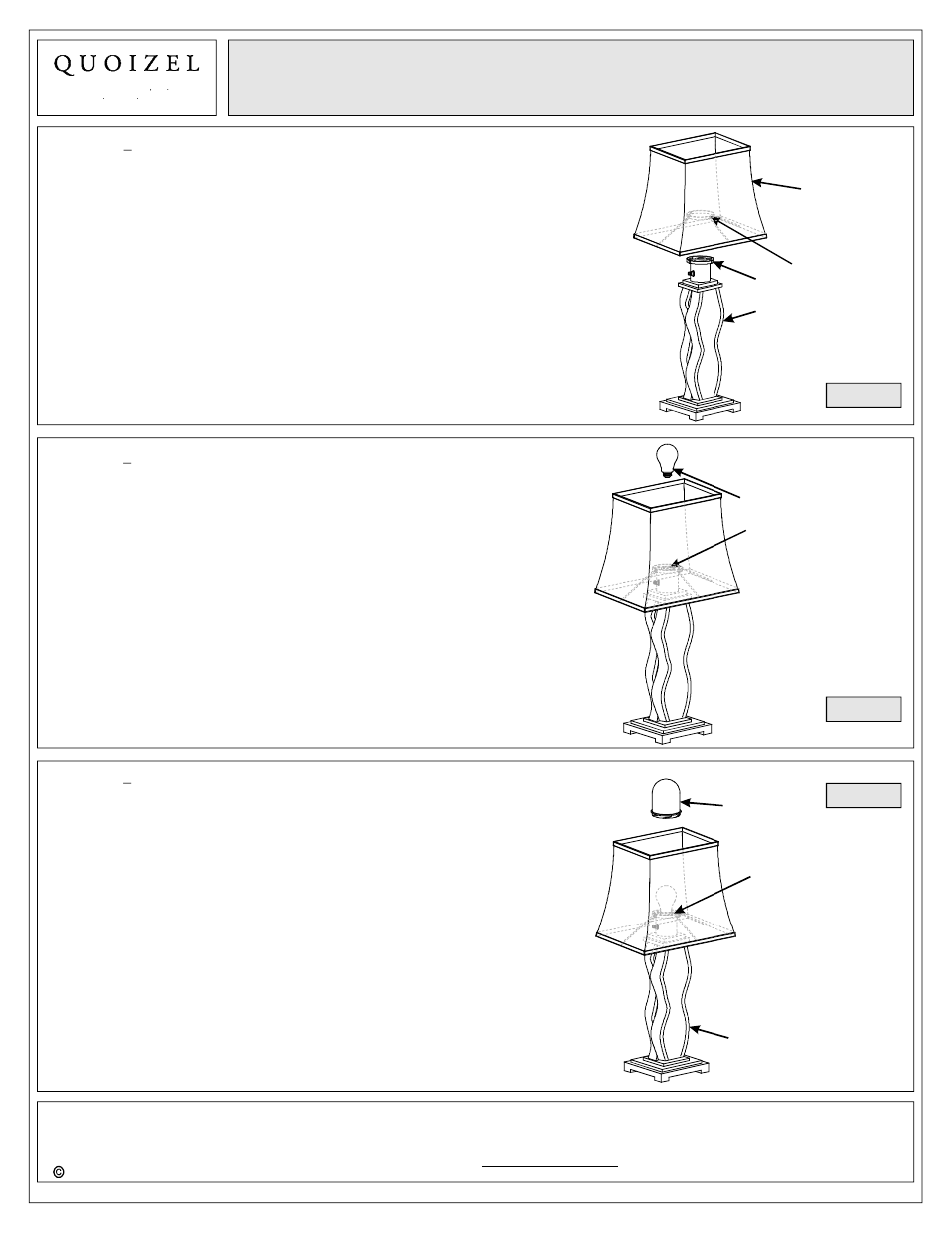 Quoizel CKBK1744T Brodrick User Manual | Page 3 / 3