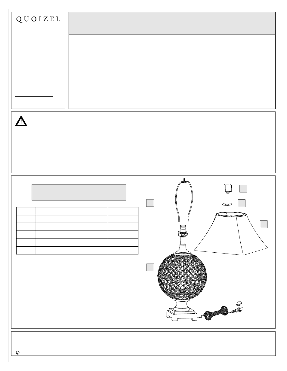 Quoizel CKEF1748T Enfield User Manual | 3 pages