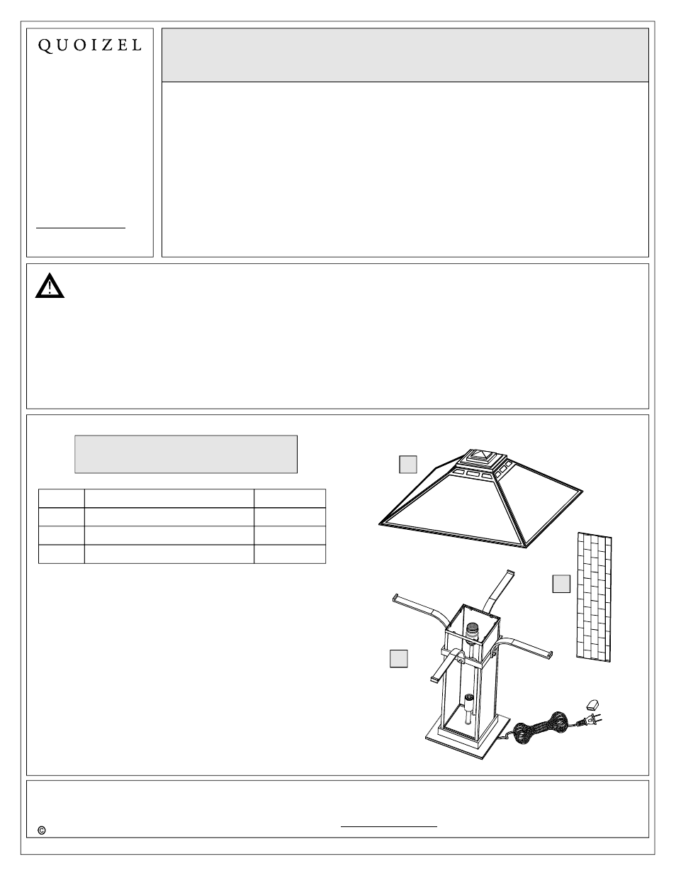 Quoizel MC1196T Mica User Manual | 4 pages