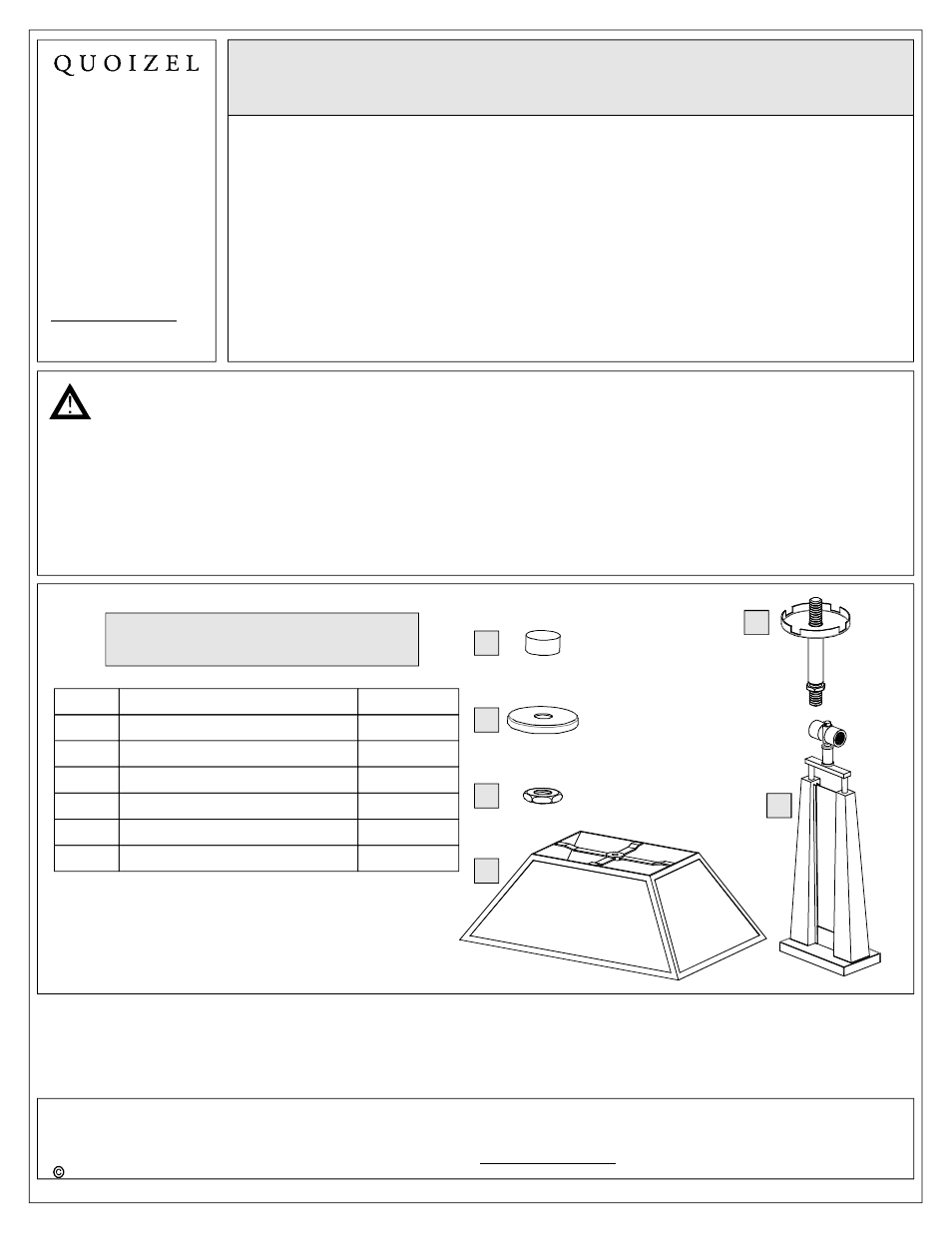 Quoizel MC1689T Mica User Manual | 3 pages