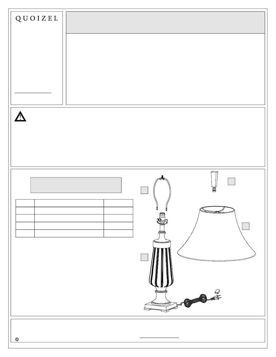 Quoizel CKME1723T Monteverde User Manual | 3 pages