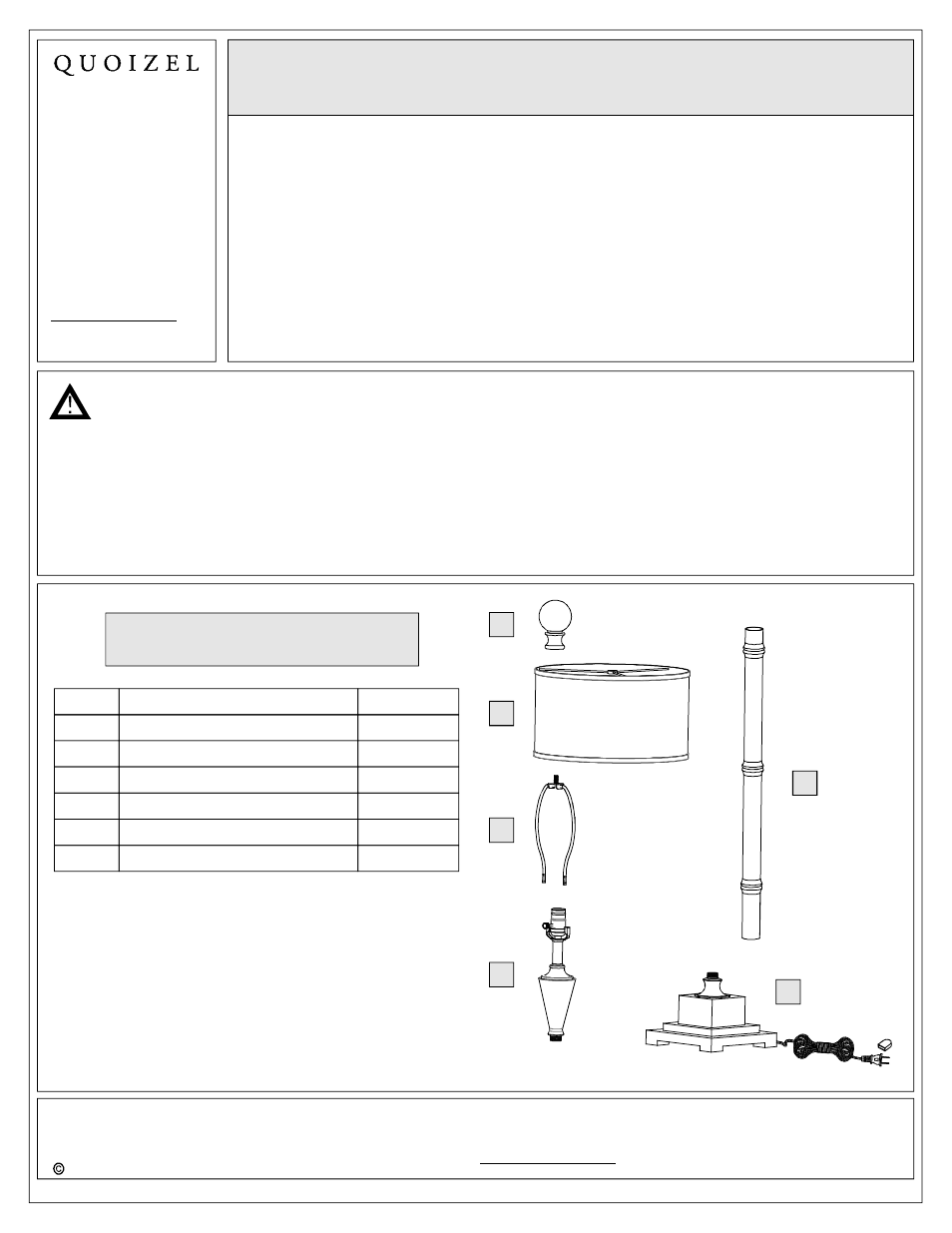 Quoizel CKMN1725B Mosman User Manual | 4 pages