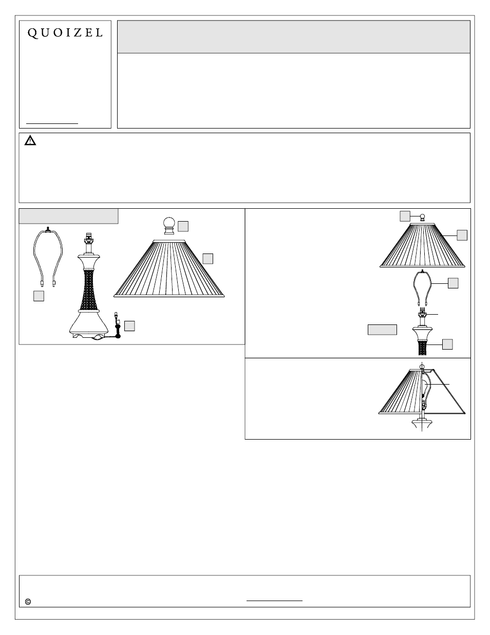 Quoizel QM6904M Quoizel Lamp User Manual | 2 pages