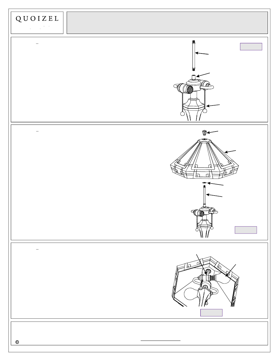 Quoizel TF1431TRS Tiffany User Manual | Page 3 / 3