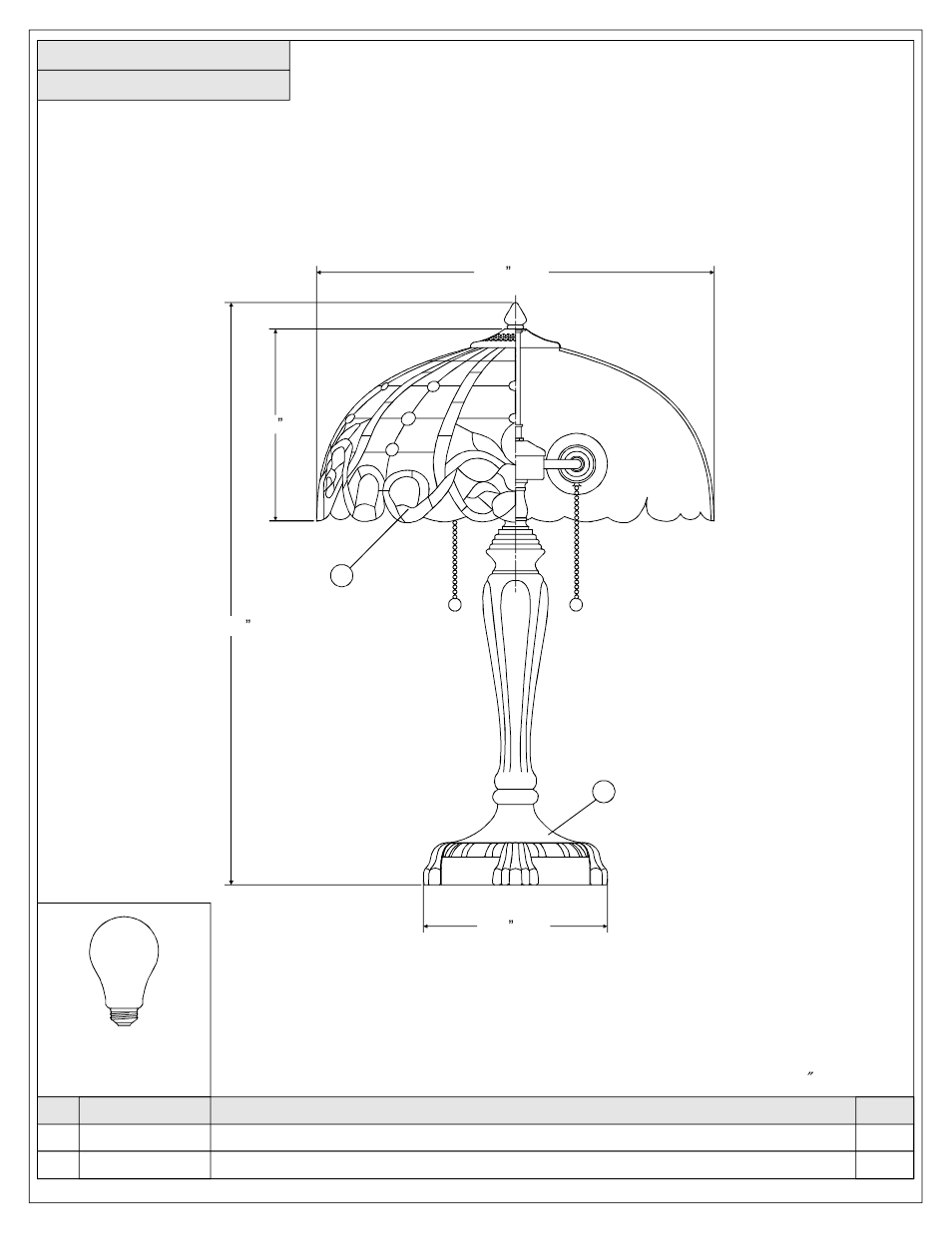 Quoizel TF1440TRS Tiffany User Manual | Page 2 / 3