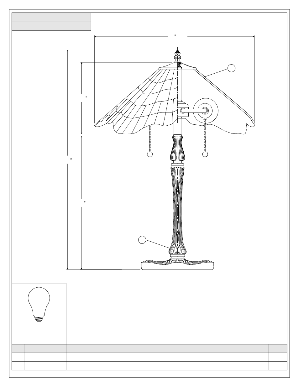 Quoizel TF1510TVB Tiffany User Manual | Page 2 / 4