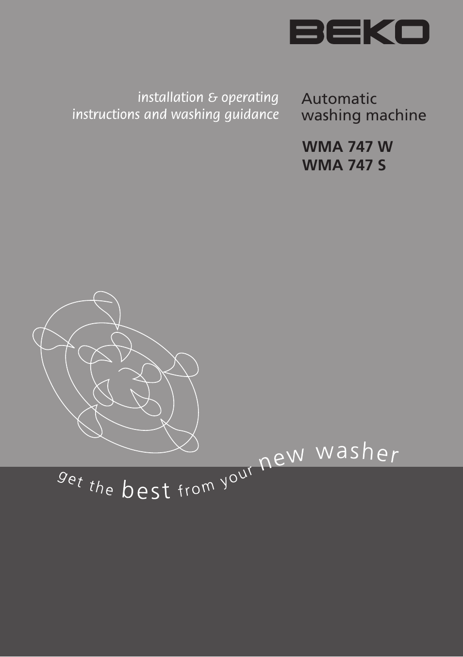 Beko WMA 747 W User Manual | 36 pages