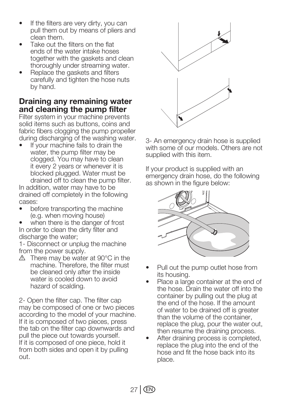 Beko WMA 747 W User Manual | Page 27 / 36