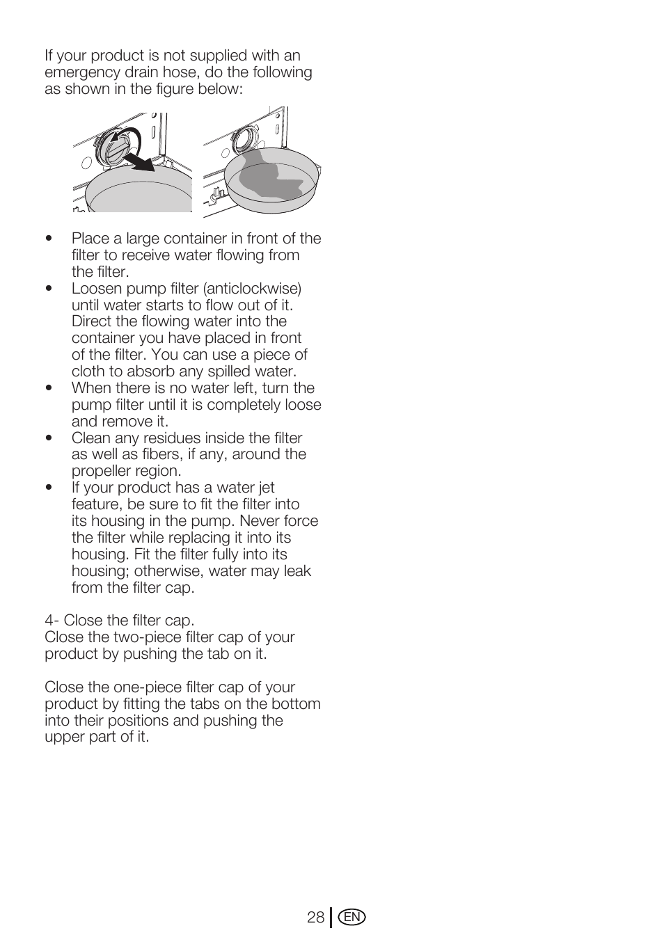 Beko WMA 747 W User Manual | Page 28 / 36