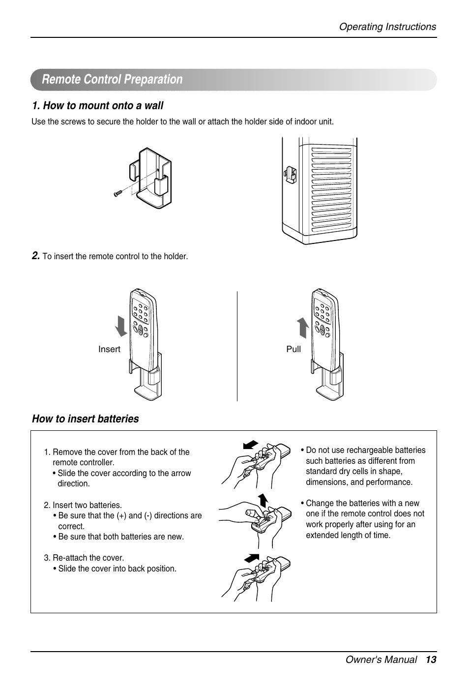 English, Remote control preparation | Beko LG-BKE 9300 D User Manual | Page 13 / 26