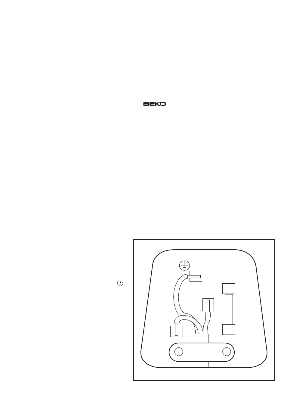 Fuse, Cord grip | Beko BC73 F User Manual | Page 4 / 25