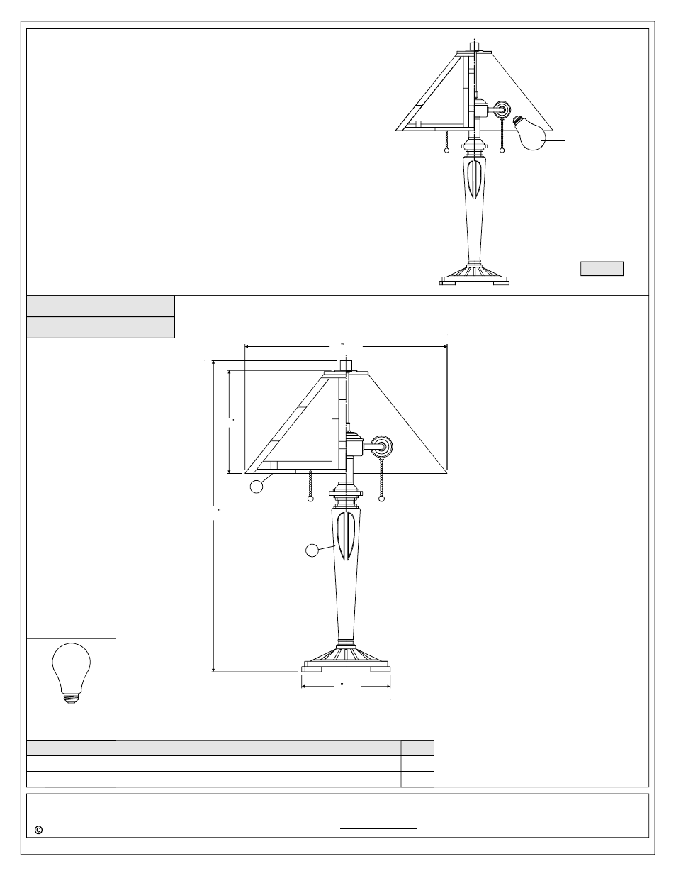 Quoizel TF1799TIB Tiffany User Manual | Page 2 / 2