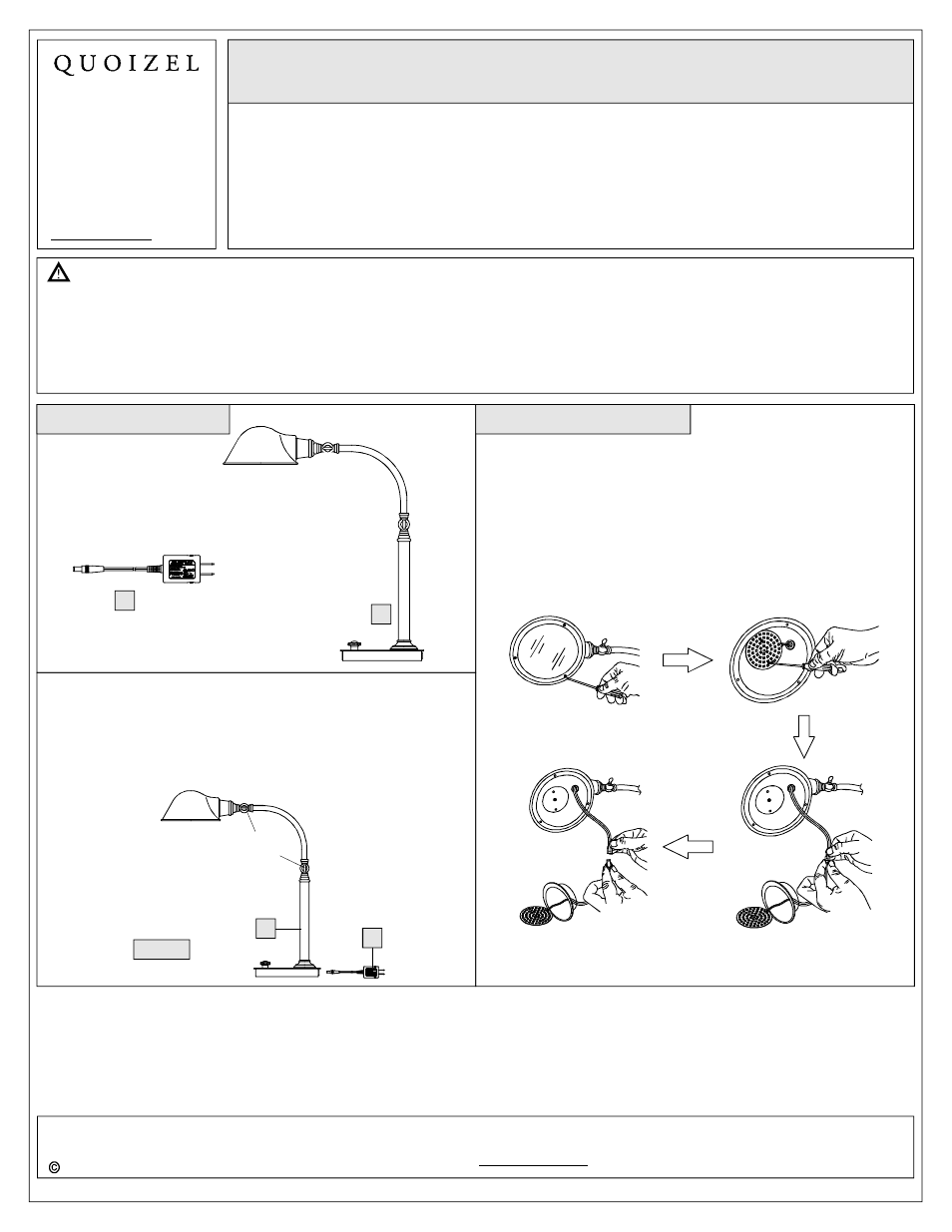 Quoizel VVTH6221AB Vivid Collection Thompson User Manual | 2 pages