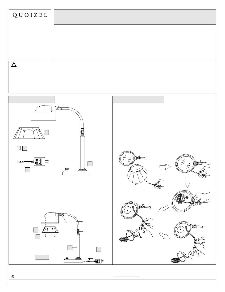 Quoizel VVWH6220IB Vivid Collection Whitney User Manual | 2 pages