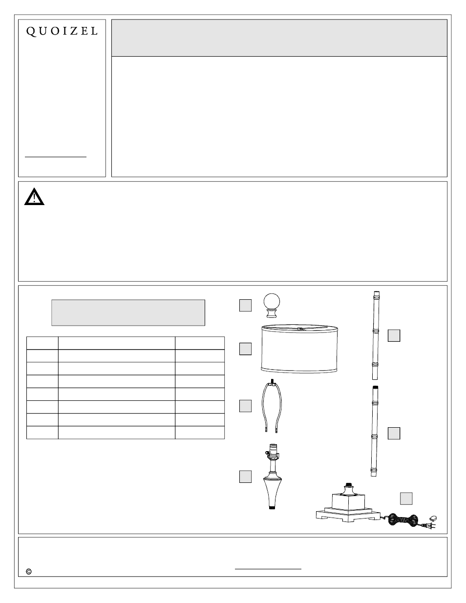 Quoizel CKMN1725F Mosman User Manual | 4 pages