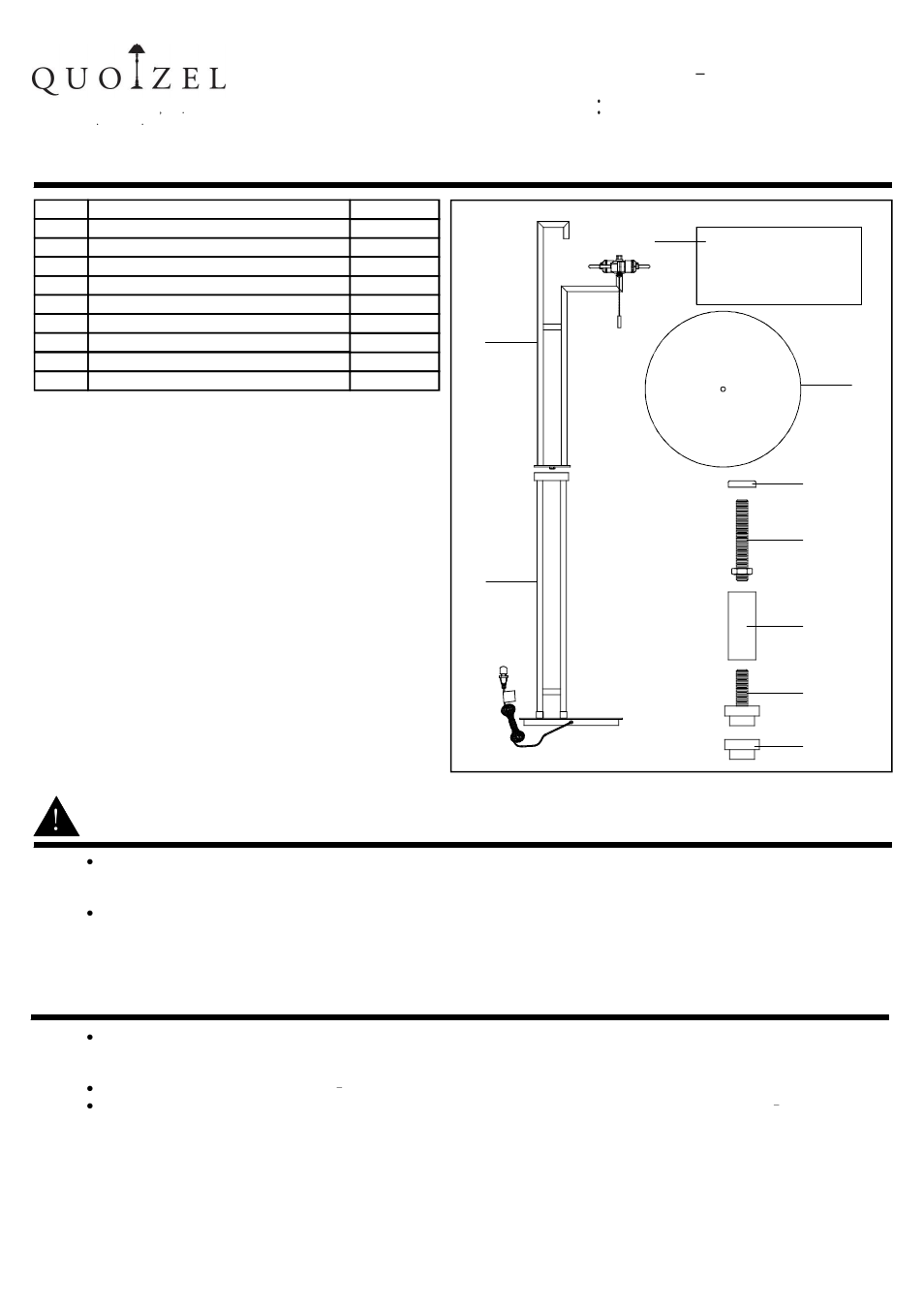 Quoizel ZE9363K Zen User Manual | 2 pages