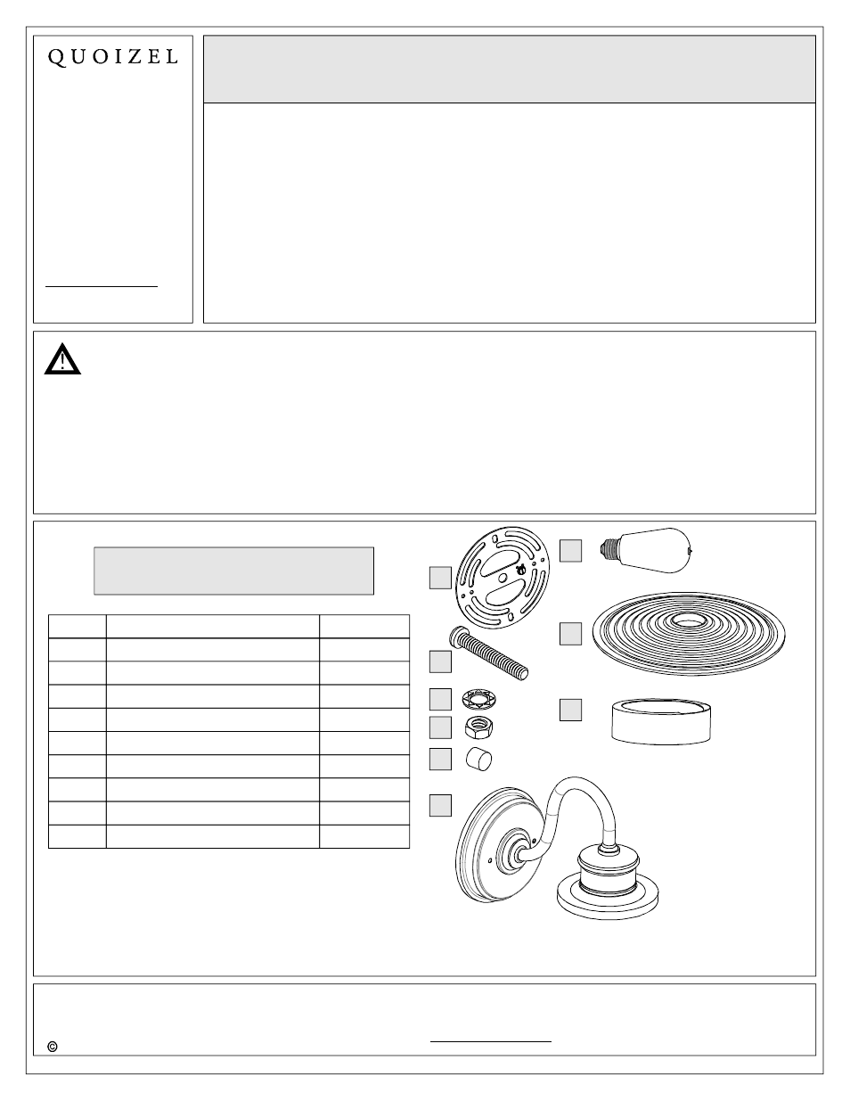 Quoizel ADM8701IB Admiral User Manual | 5 pages