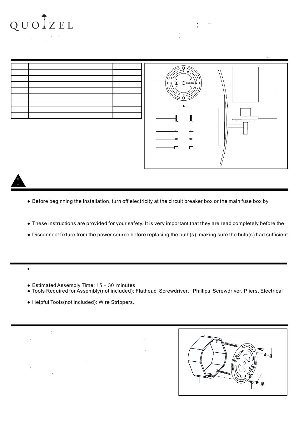 Quoizel KY8701IB Kyle User Manual | 2 pages