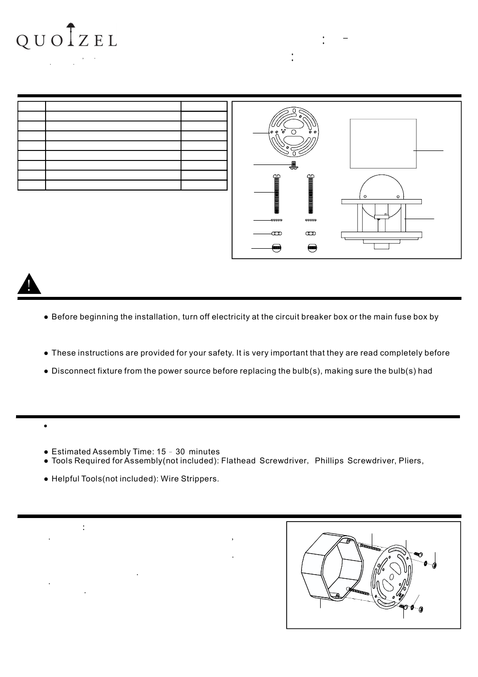 Quoizel KY8801IB Kyle User Manual | 2 pages