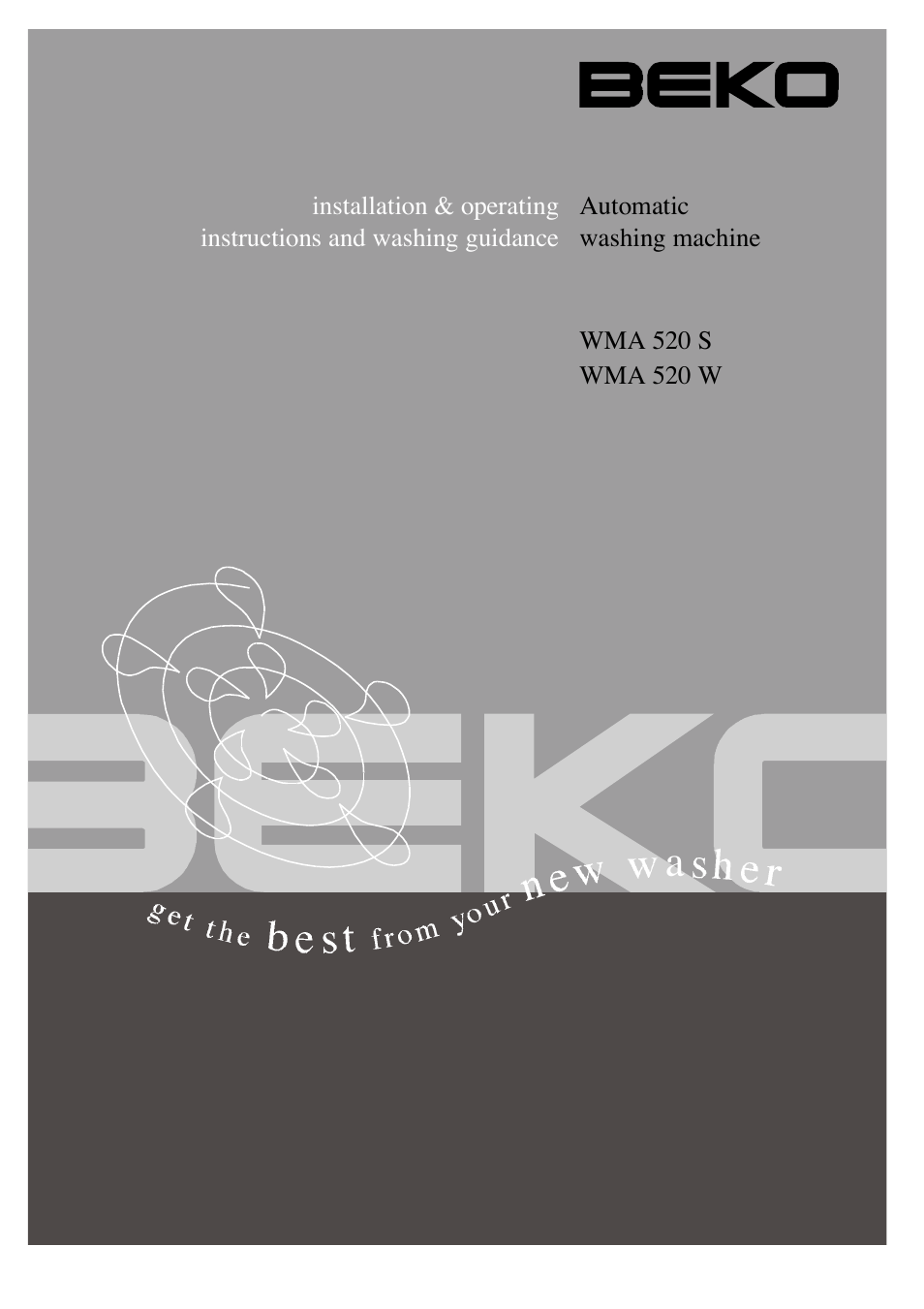 Beko WMA 520 S User Manual | 20 pages