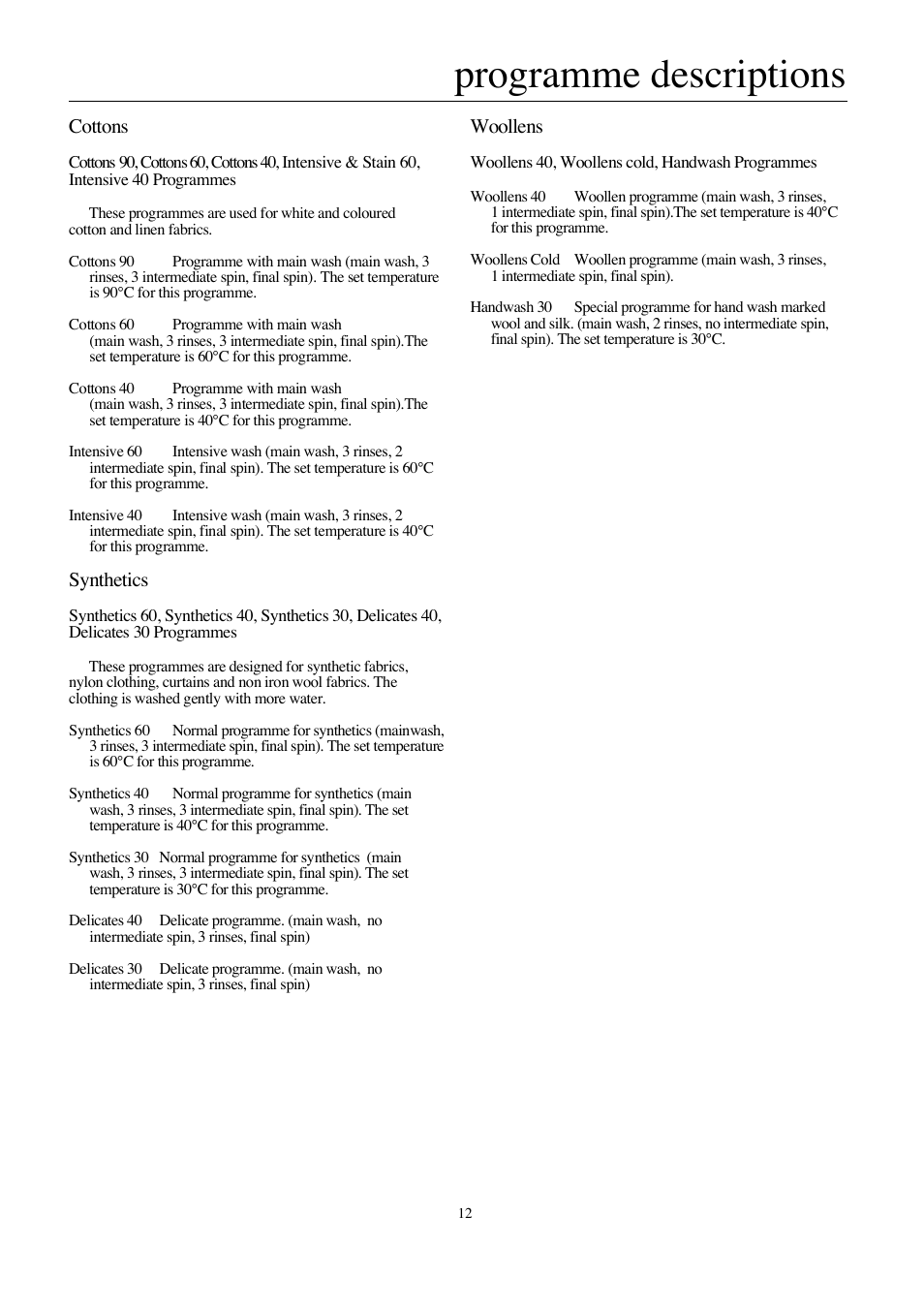 Beko WMA 520 S User Manual | Page 13 / 20