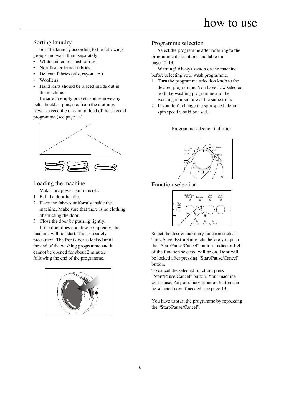 Beko WMA 520 S User Manual | Page 9 / 20