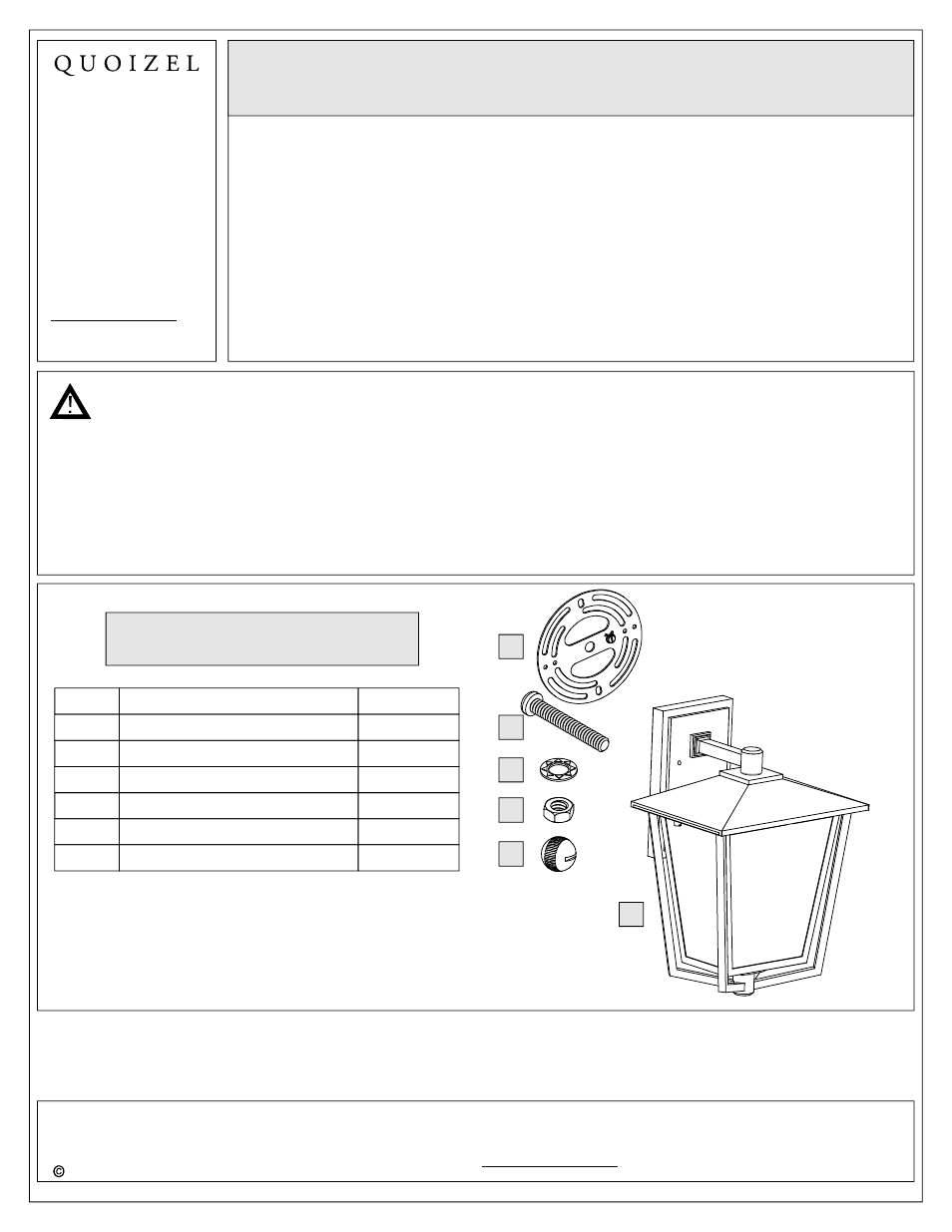 Quoizel ALF8408IB Alfresco User Manual | 5 pages