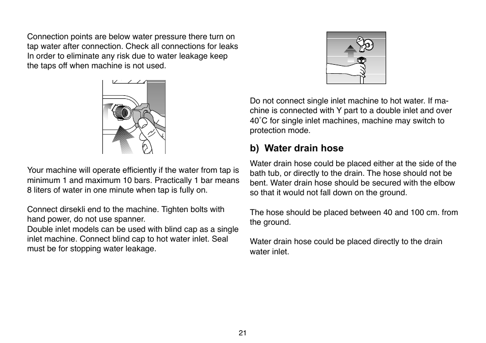 Beko D 5101 B User Manual | Page 21 / 24