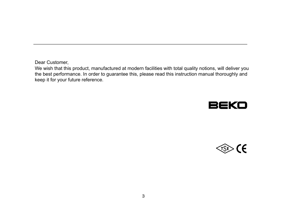 Beko D 5101 B User Manual | Page 3 / 24