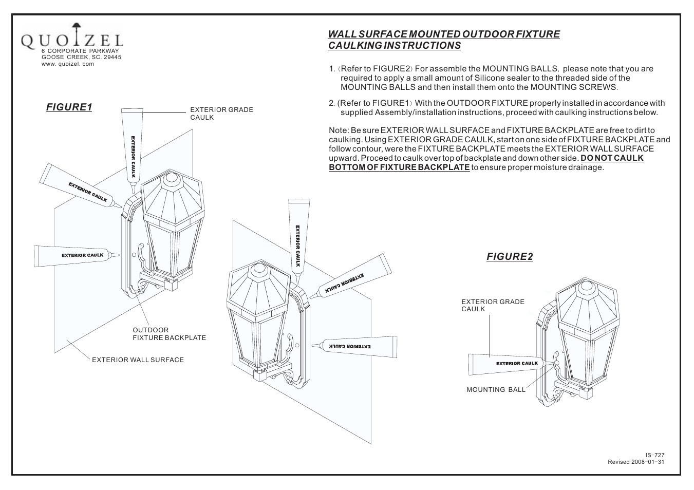 Quoizel COR1914K Cooper User Manual | 1 page