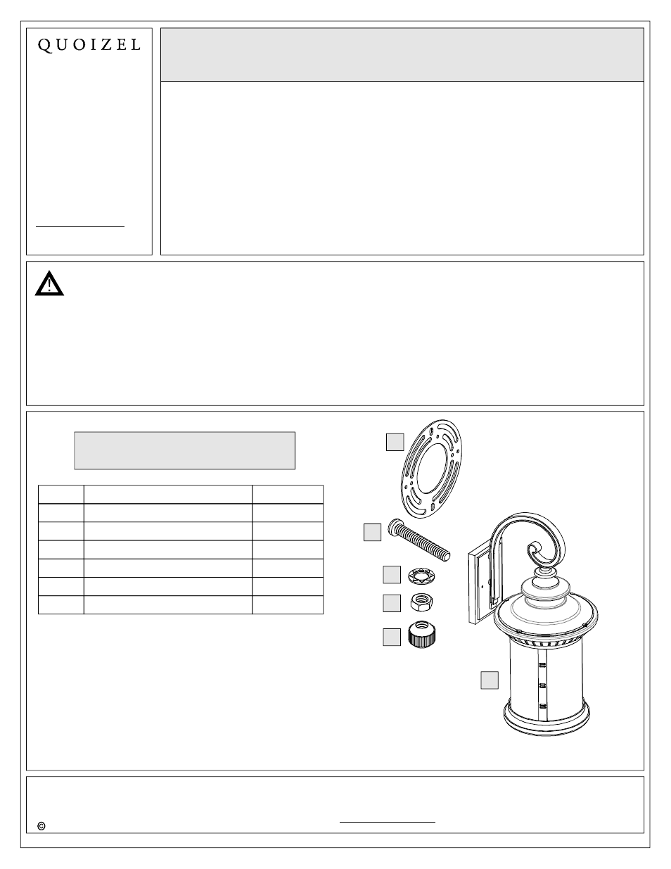 Quoizel CHI8407IB Chimera User Manual | 6 pages