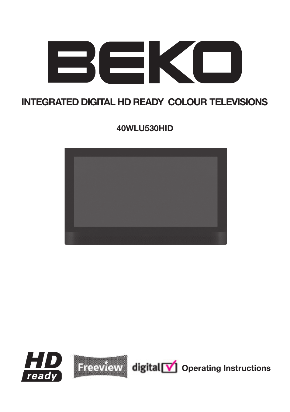 Beko 40WLU530HID User Manual | 36 pages