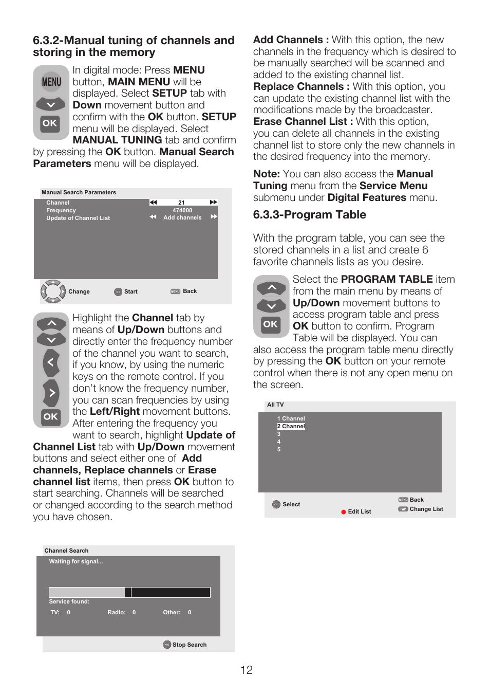 Program table | Beko 40WLU530HID User Manual | Page 14 / 36