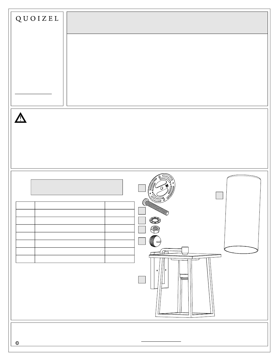 Quoizel LDG8409K Lodge User Manual | 5 pages