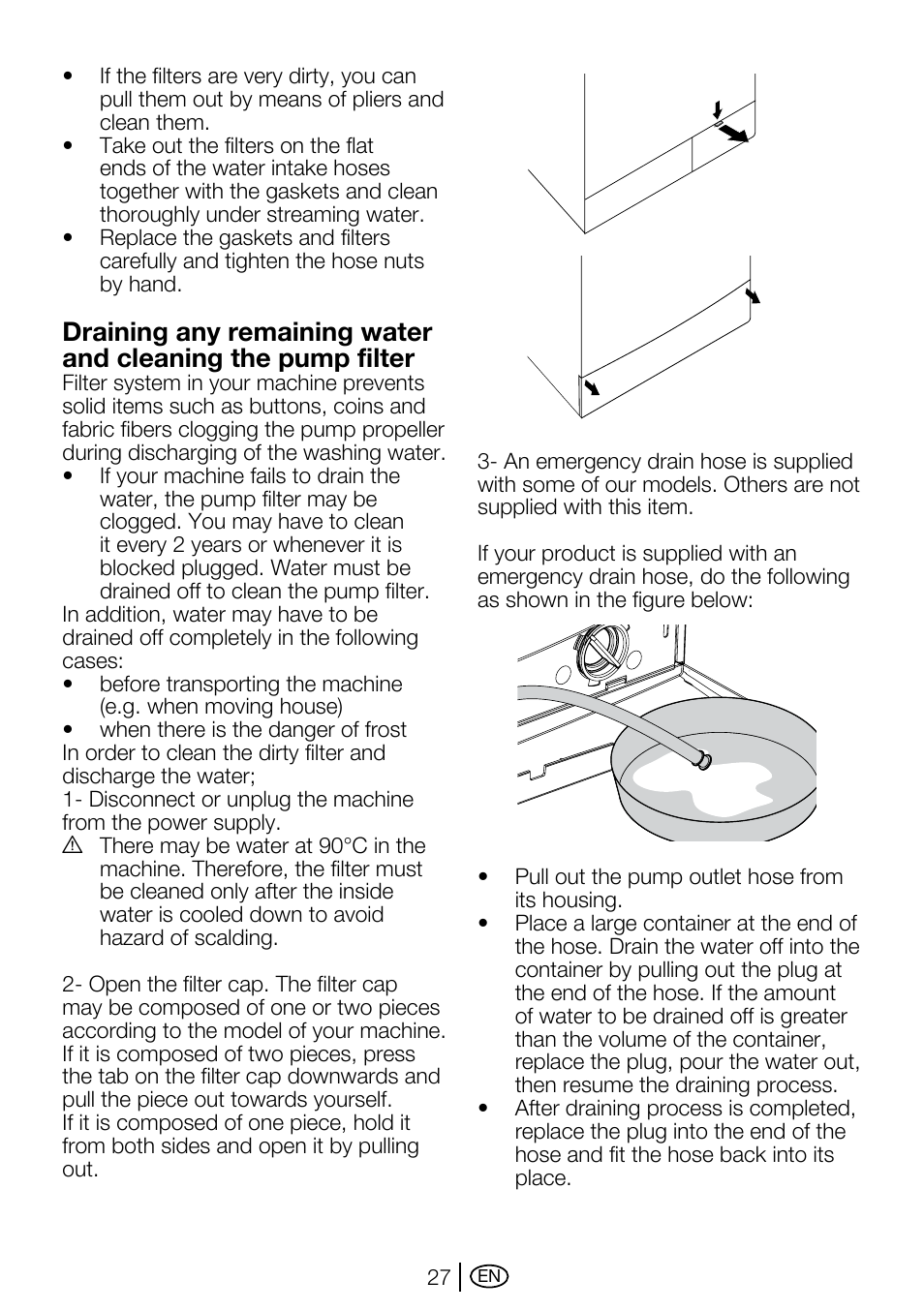 Beko WMA 767 S User Manual | Page 27 / 36
