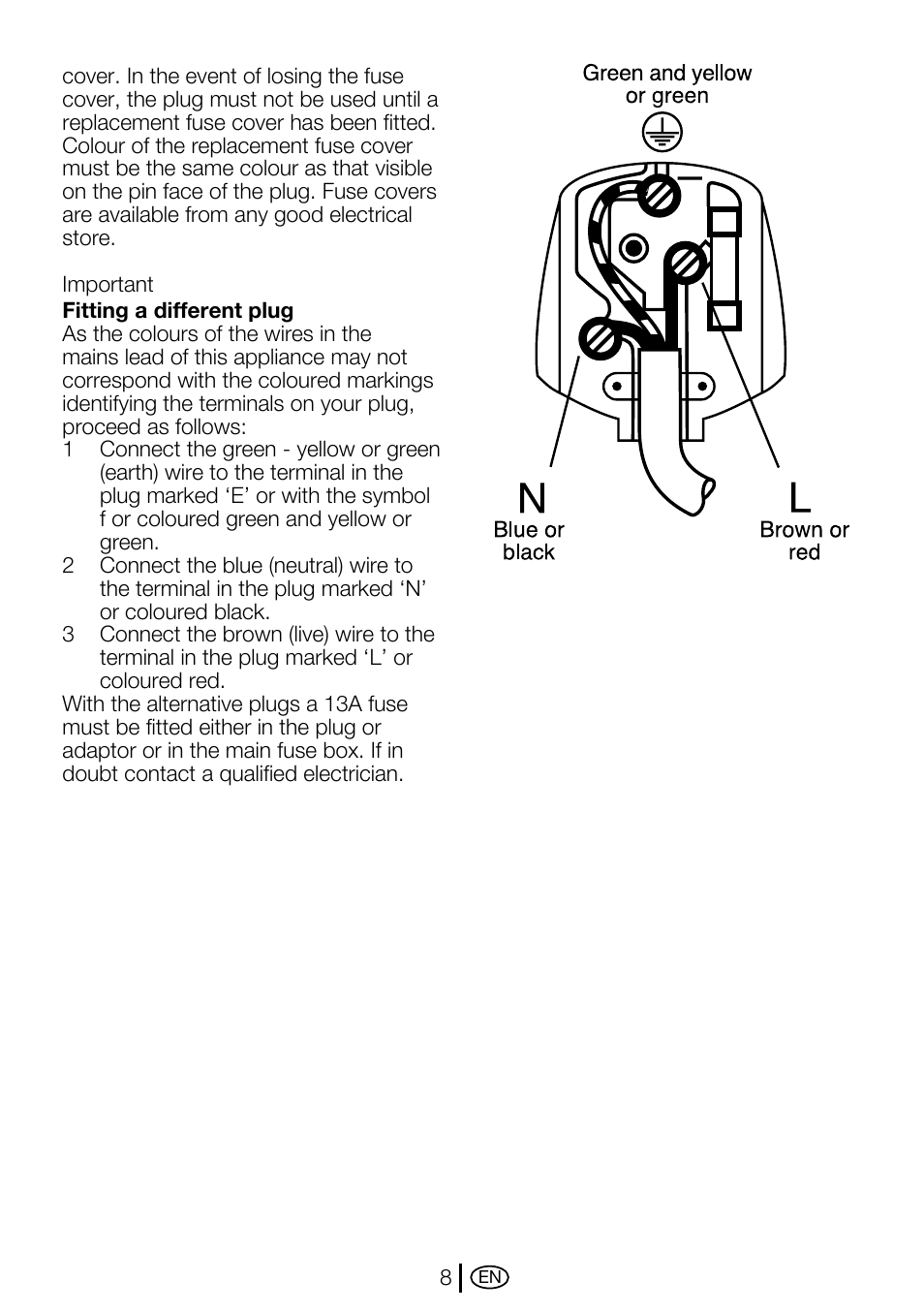 Beko WMA 767 S User Manual | Page 8 / 36