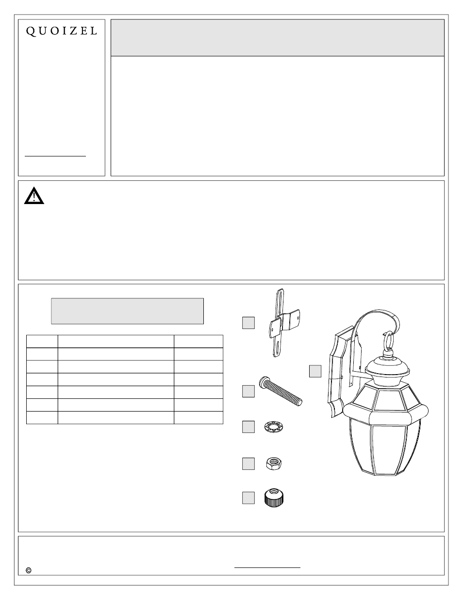 Quoizel NY8316A Newbury User Manual | 5 pages