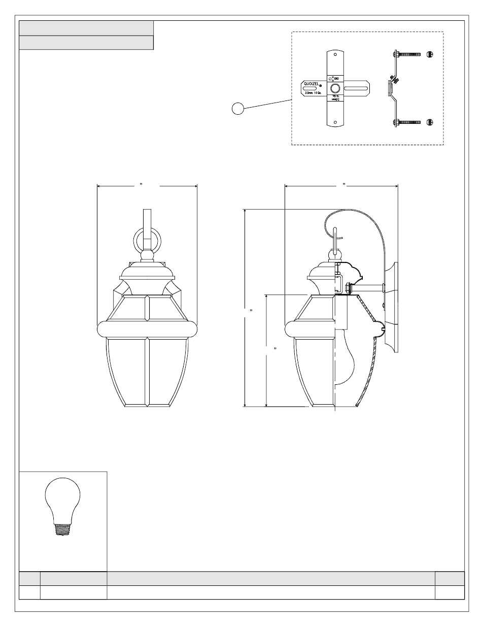 Quoizel NY8316AC Newbury User Manual | Page 2 / 5